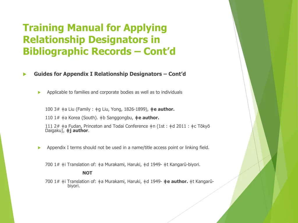 training manual for applying relationship 5