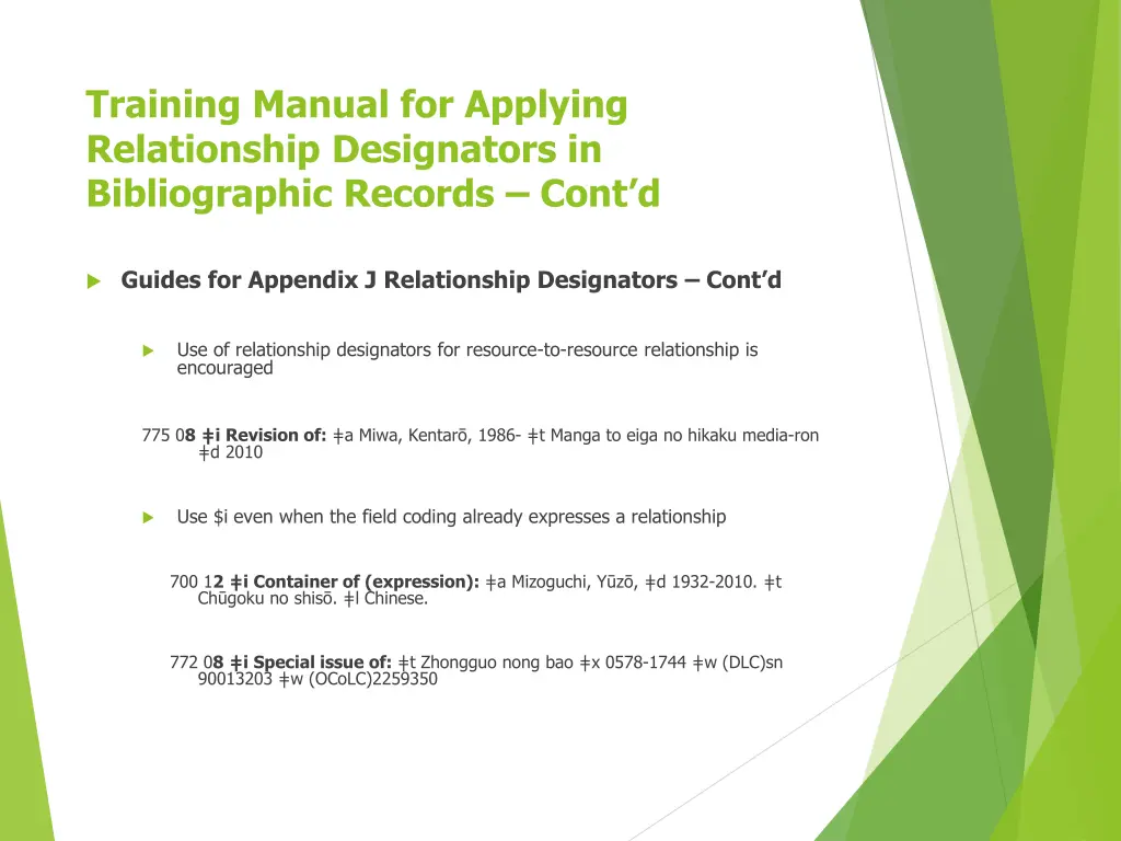 training manual for applying relationship 6