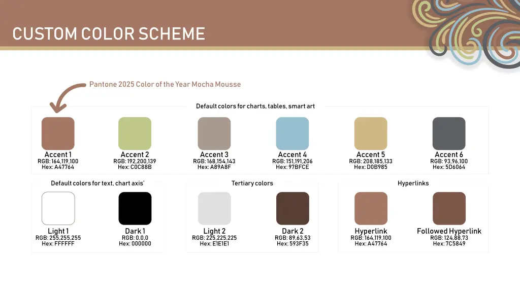 custom color scheme