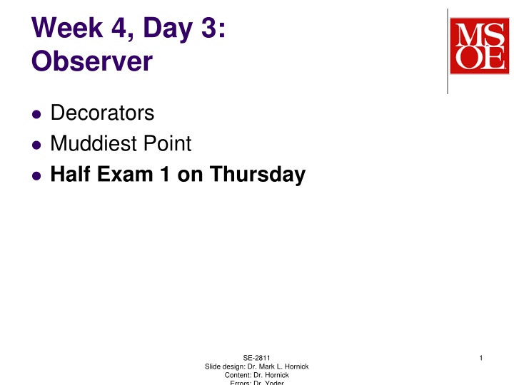 week 4 day 3 observer