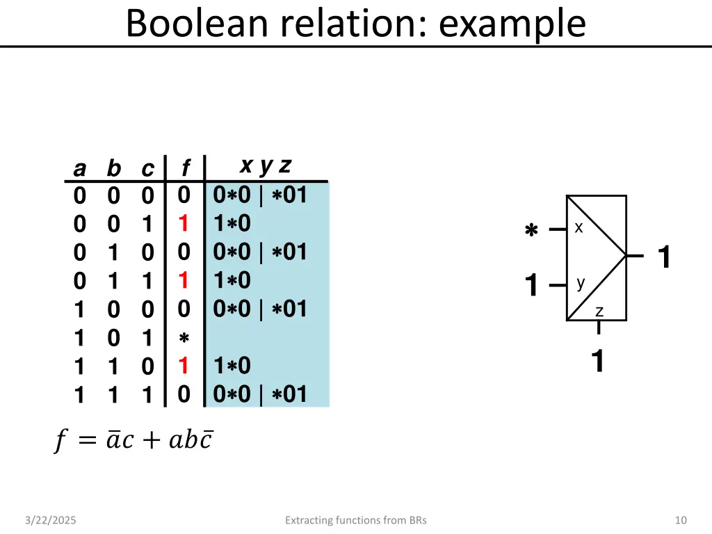 boolean relation example 8