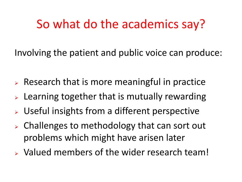 so what do the academics say