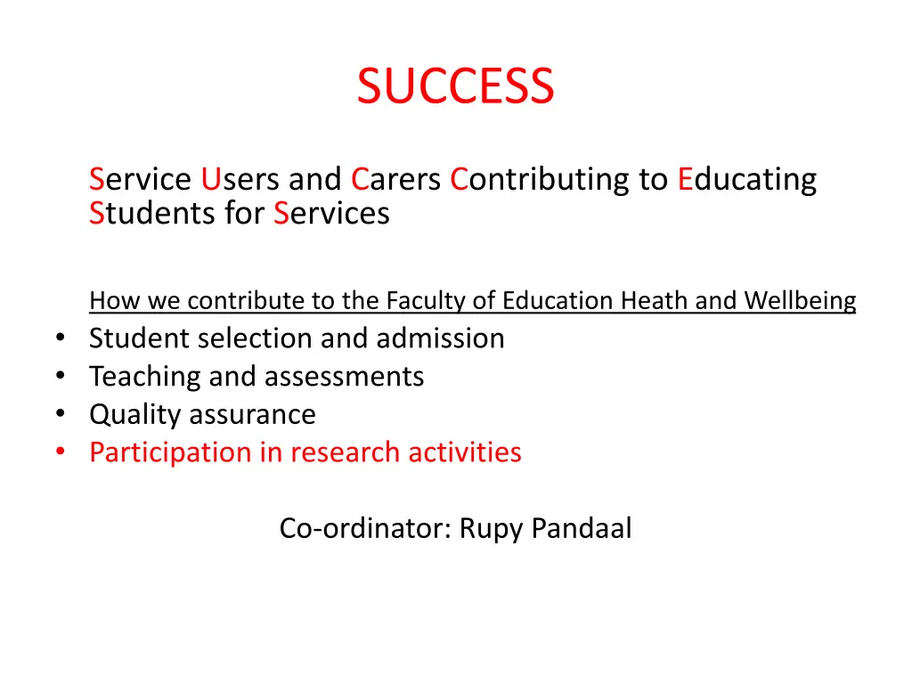 success