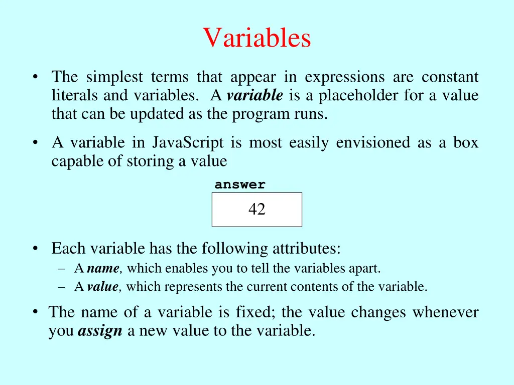 variables