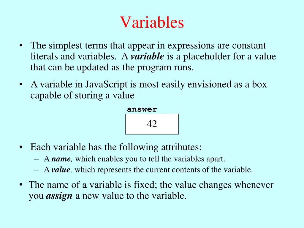 variables
