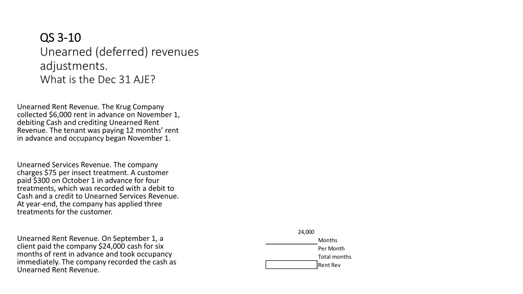 qs 3 qs 3 10 unearned deferred revenues 2