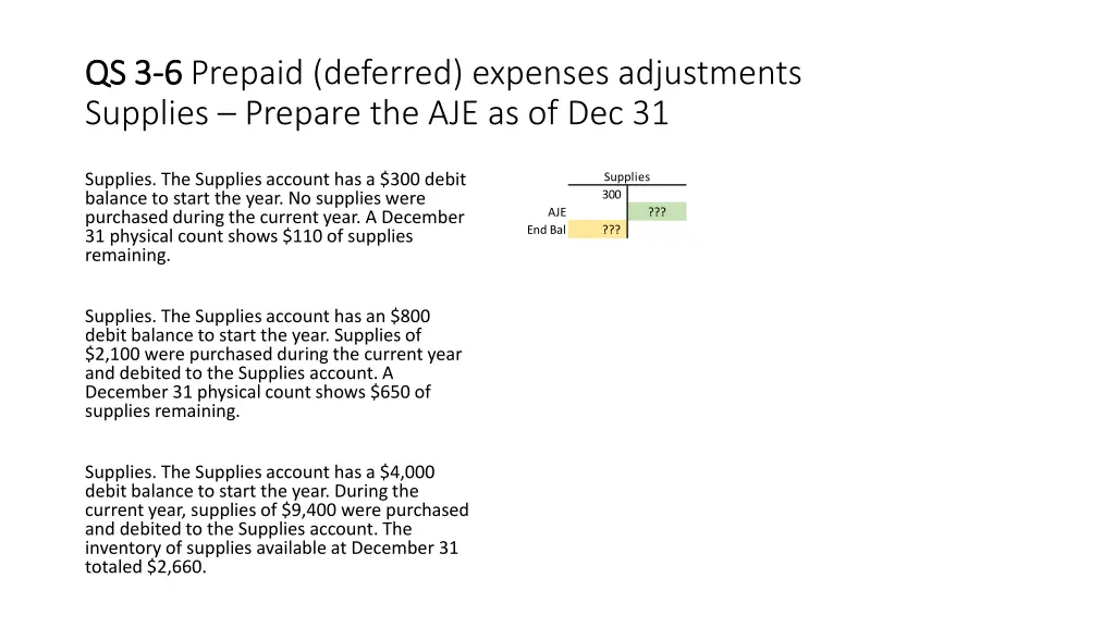 qs 3 qs 3 6 6 prepaid deferred expenses