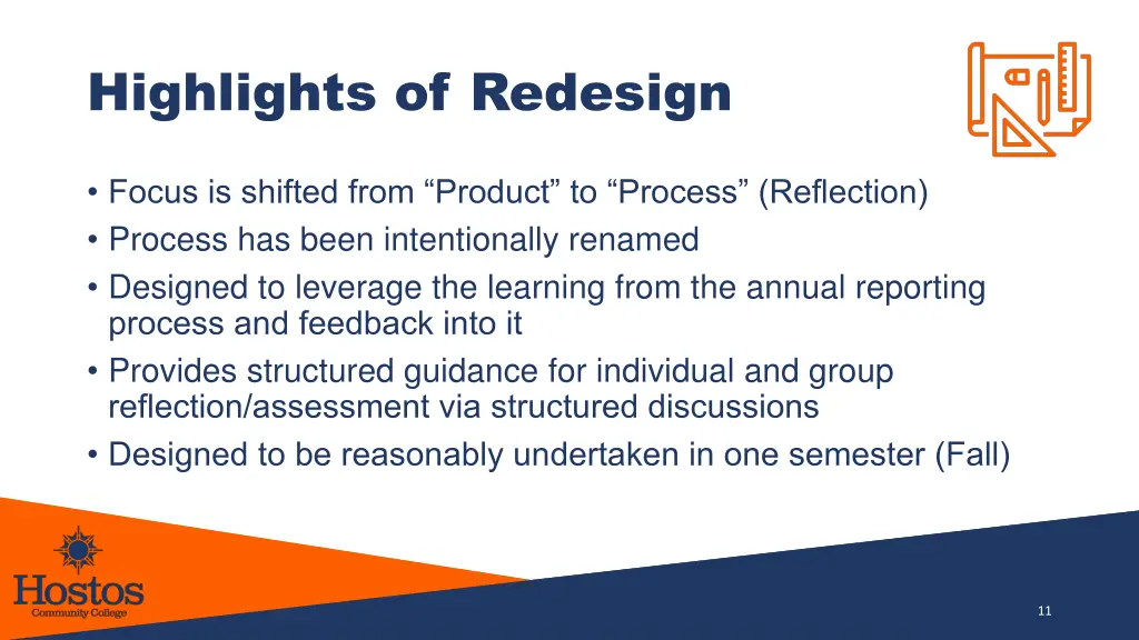 highlights of redesign