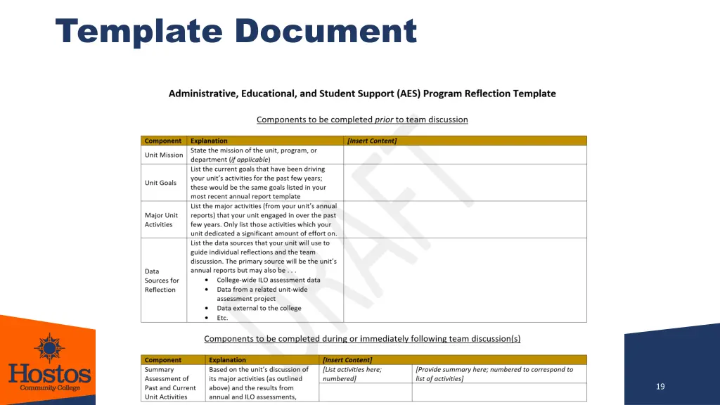 template document
