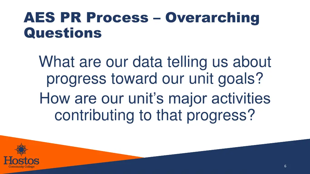 aes pr process overarching questions