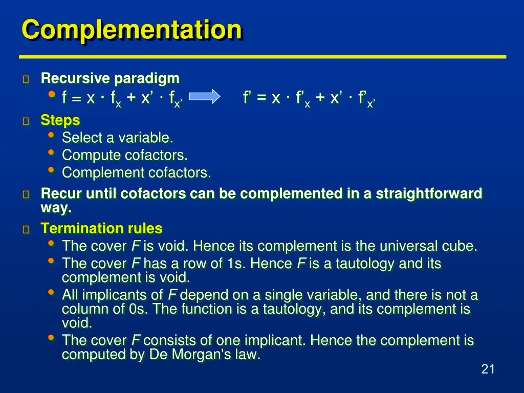 complementation