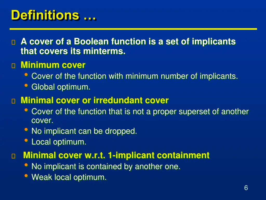 definitions