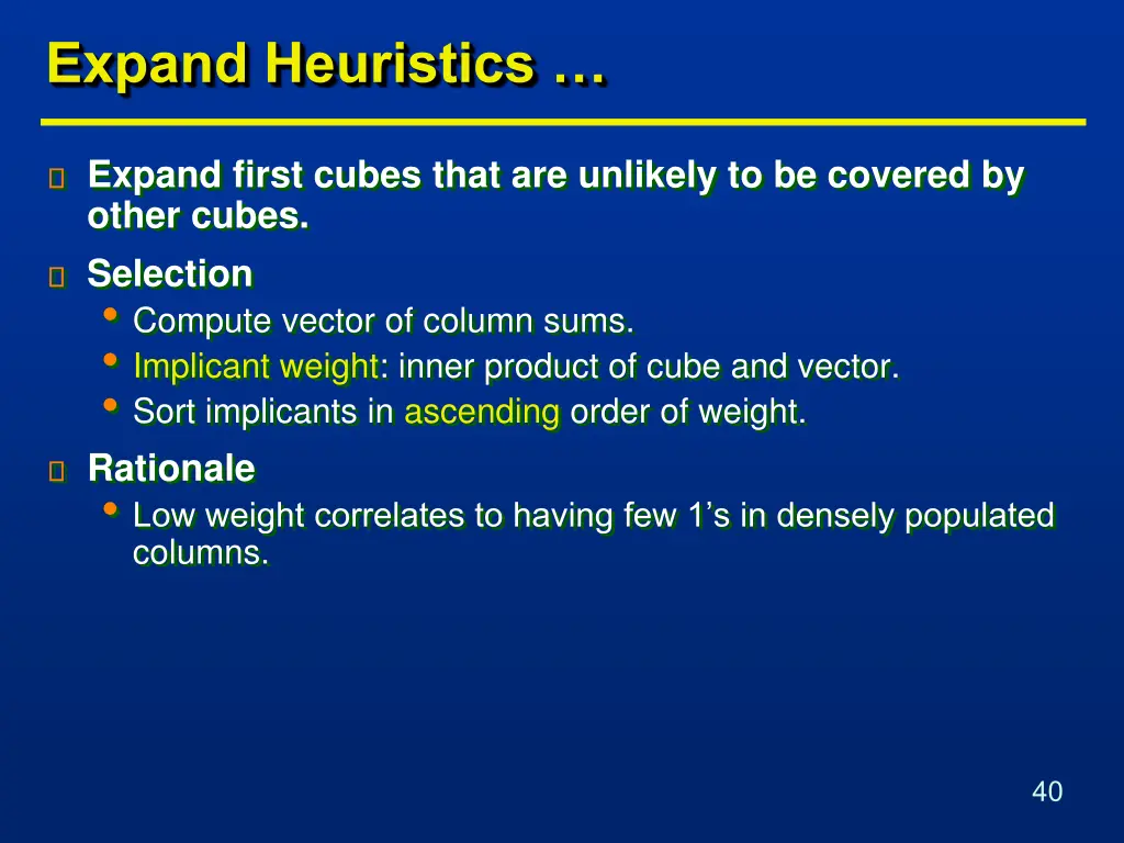 expand heuristics