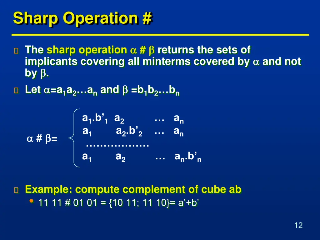 sharp operation