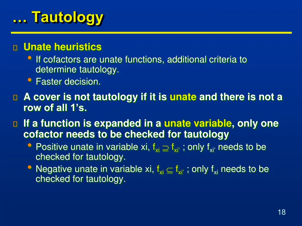 tautology 1