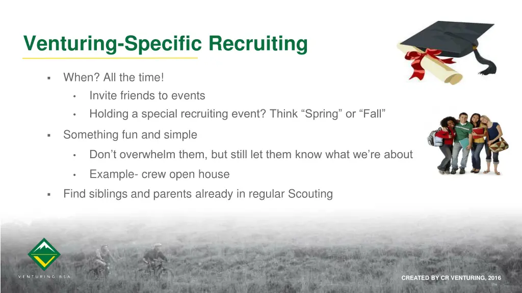 venturing specific recruiting