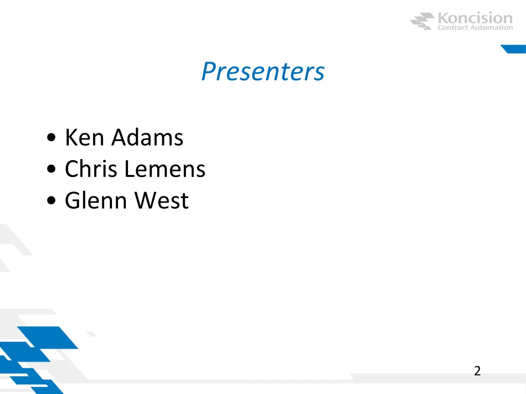 presenters