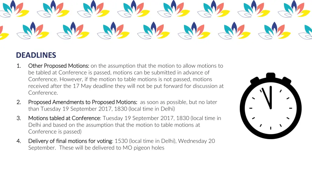 deadlines 1 1 other proposed motions other