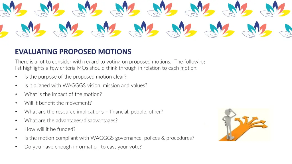 evaluating proposed motions there