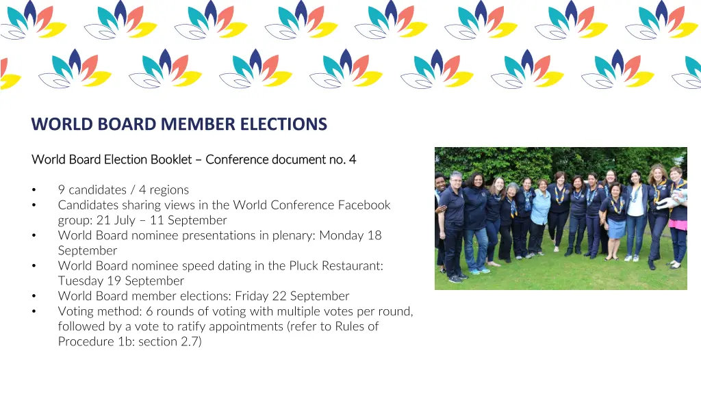 world board member elections