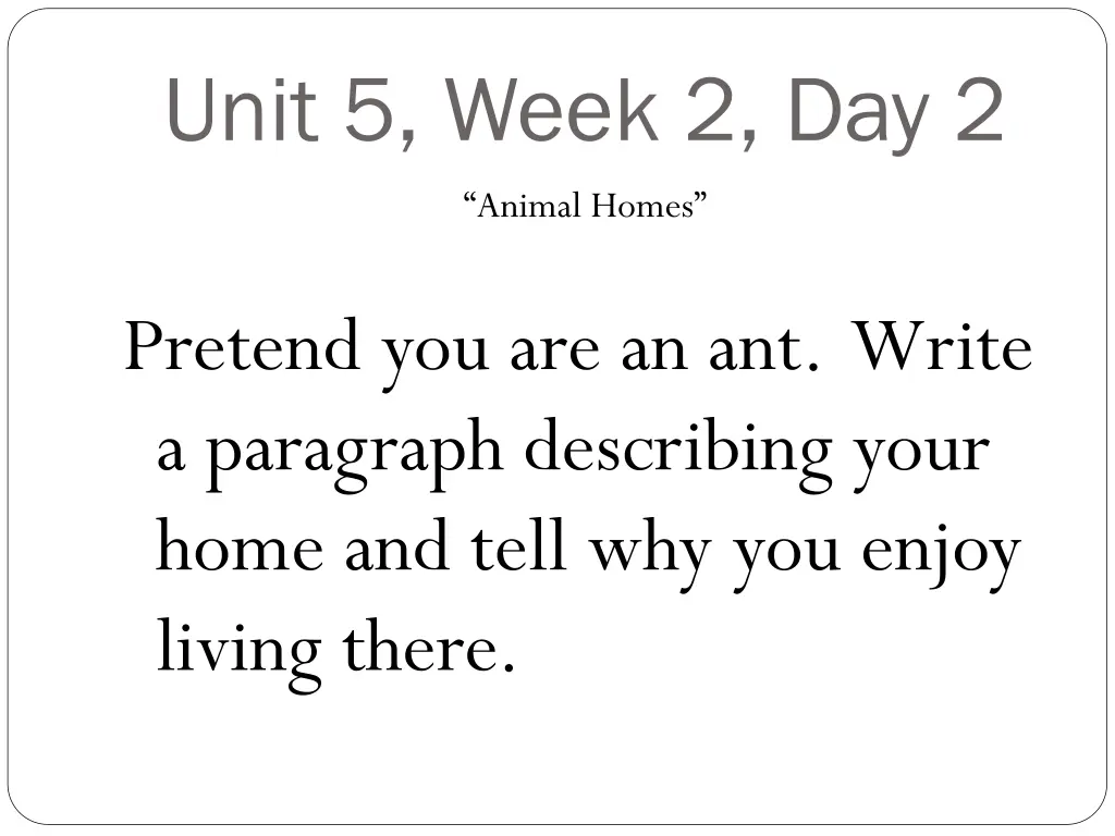 unit 5 week 2 day 2