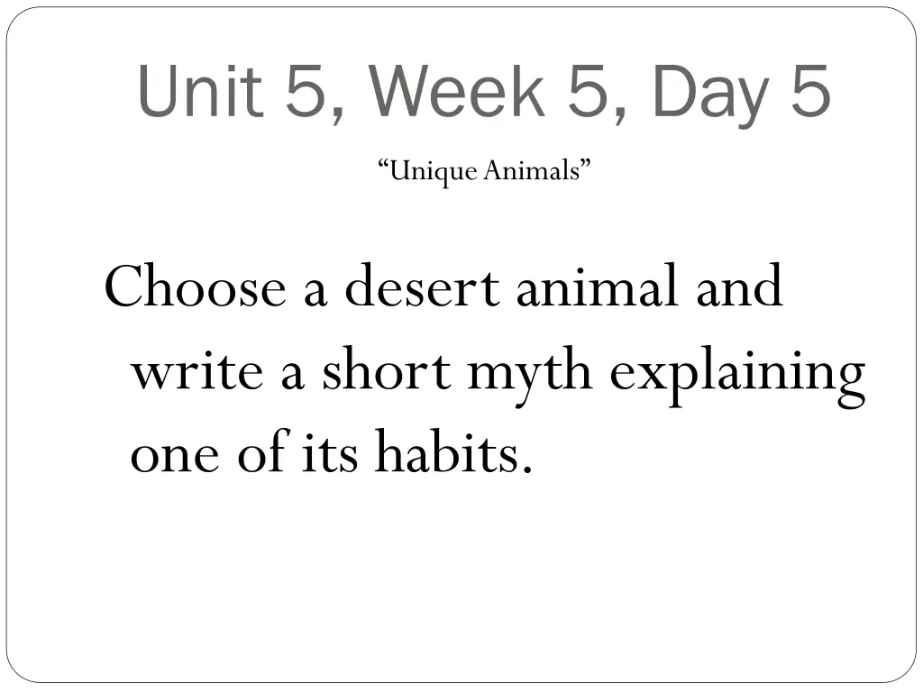 unit 5 week 5 day 5