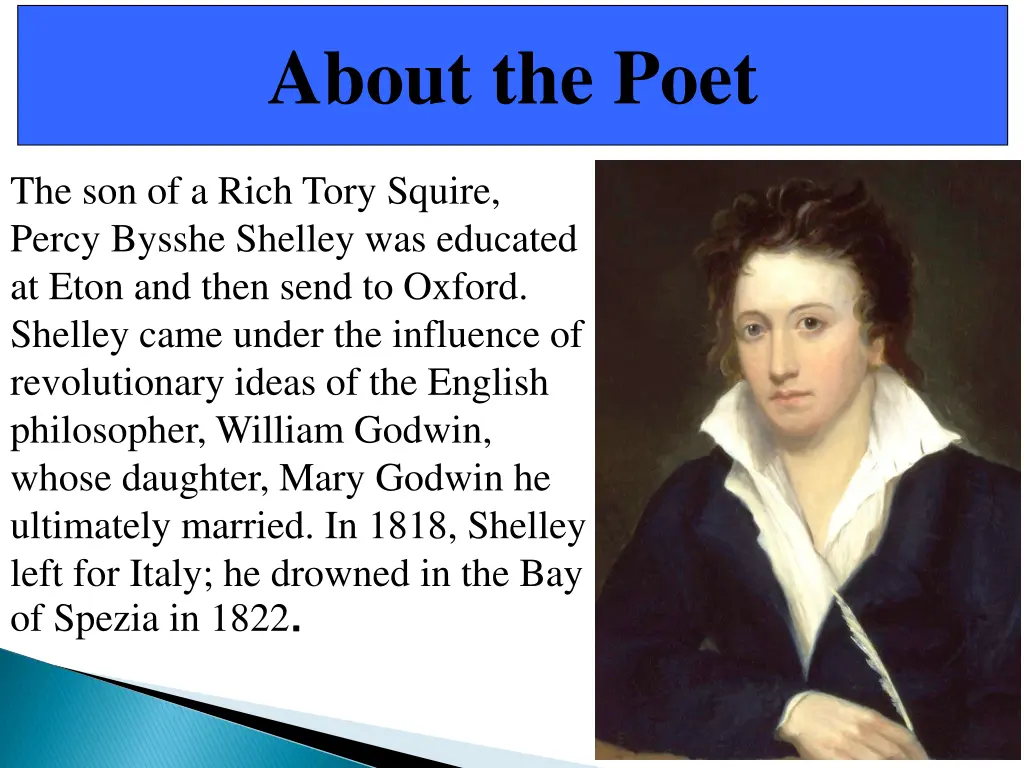 about the poet