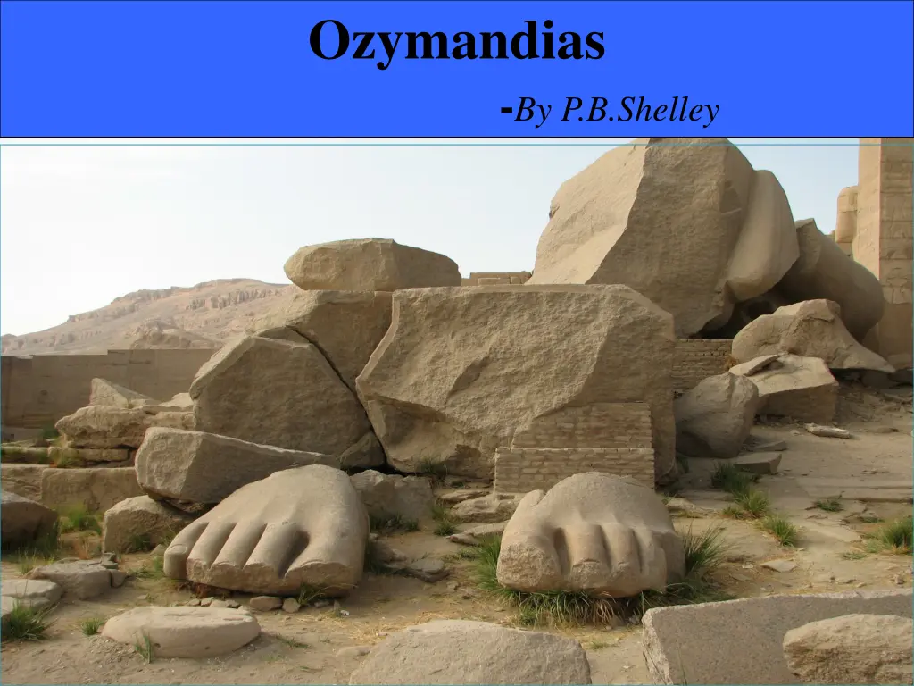 ozymandias by p b shelley