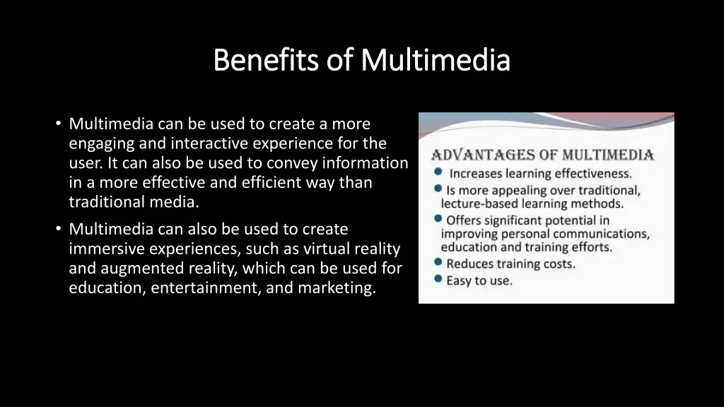 benefits of multimedia benefits of multimedia