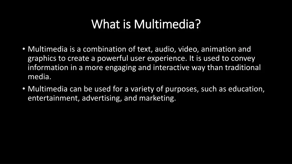what is multimedia what is multimedia