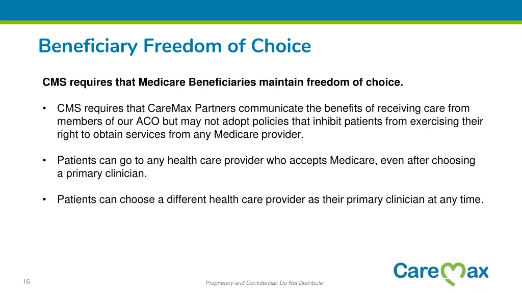 beneficiary freedom of choice
