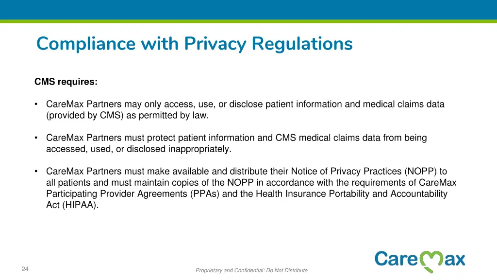 compliance with privacy regulations