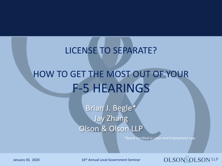 license to separate