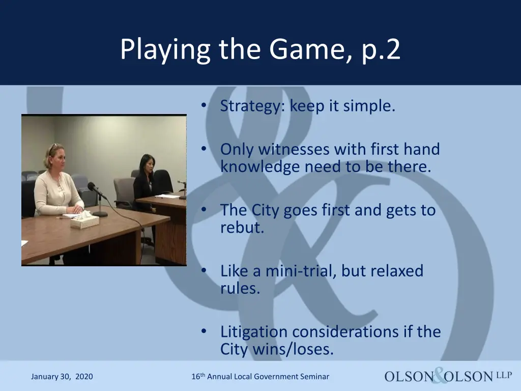 playing the game p 2