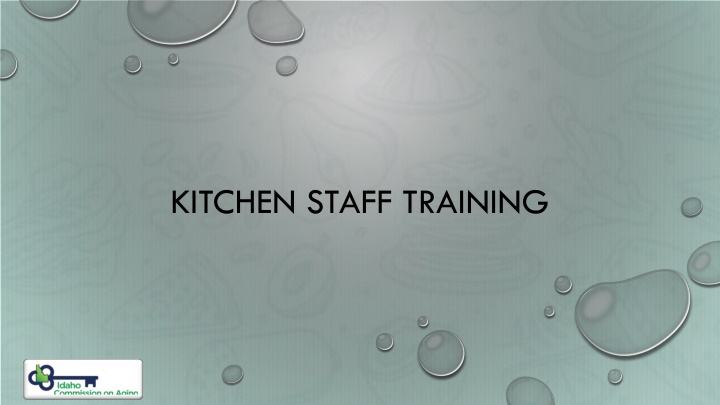 kitchen staff training