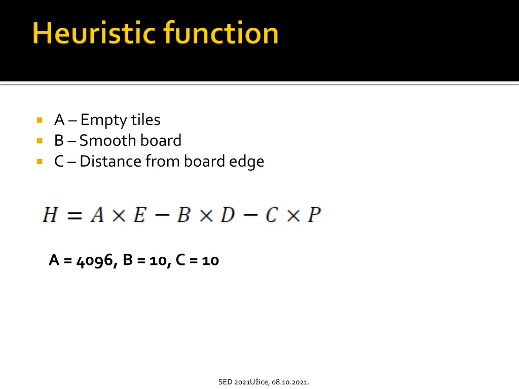 a empty tiles b smooth board c distance from