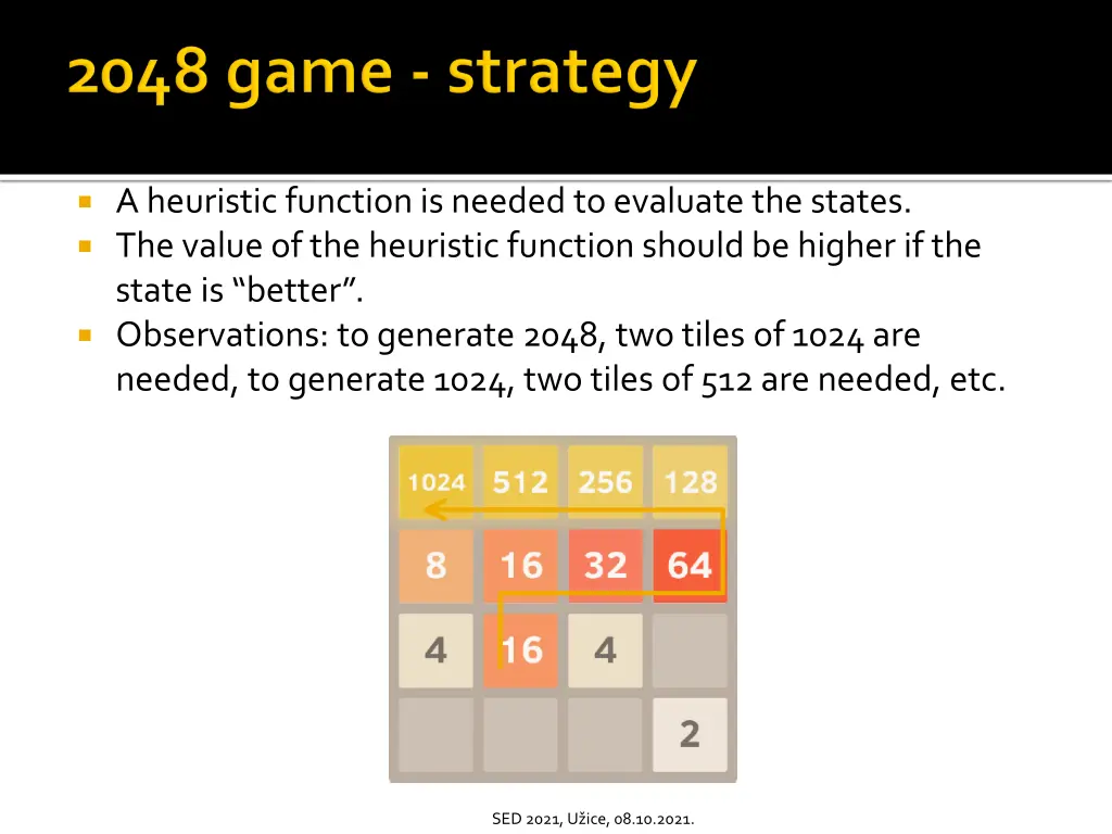 a heuristic function is needed to evaluate