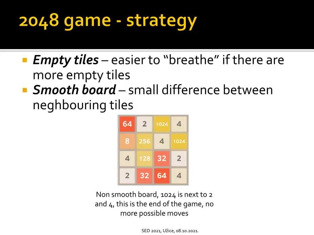 empty tiles easier to breathe if there are more