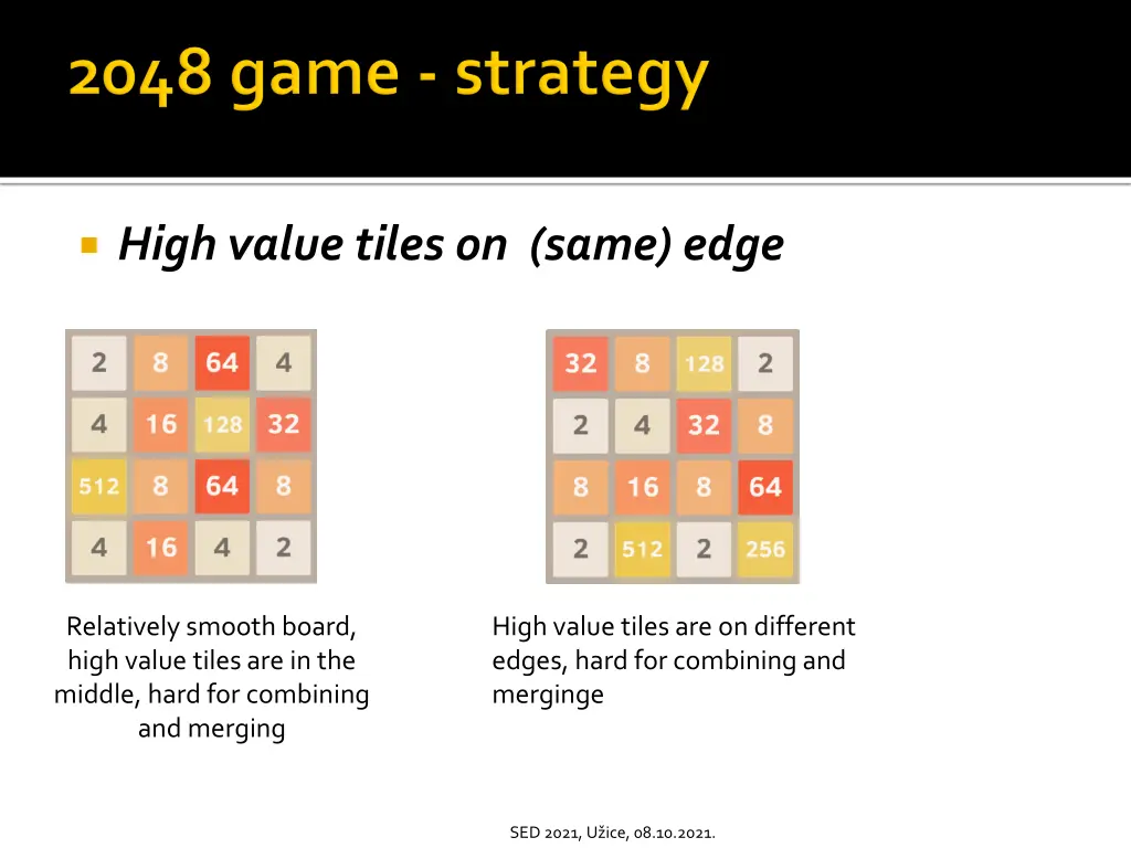 high value tiles on same edge