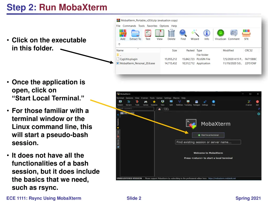 step 2 run mobaxterm