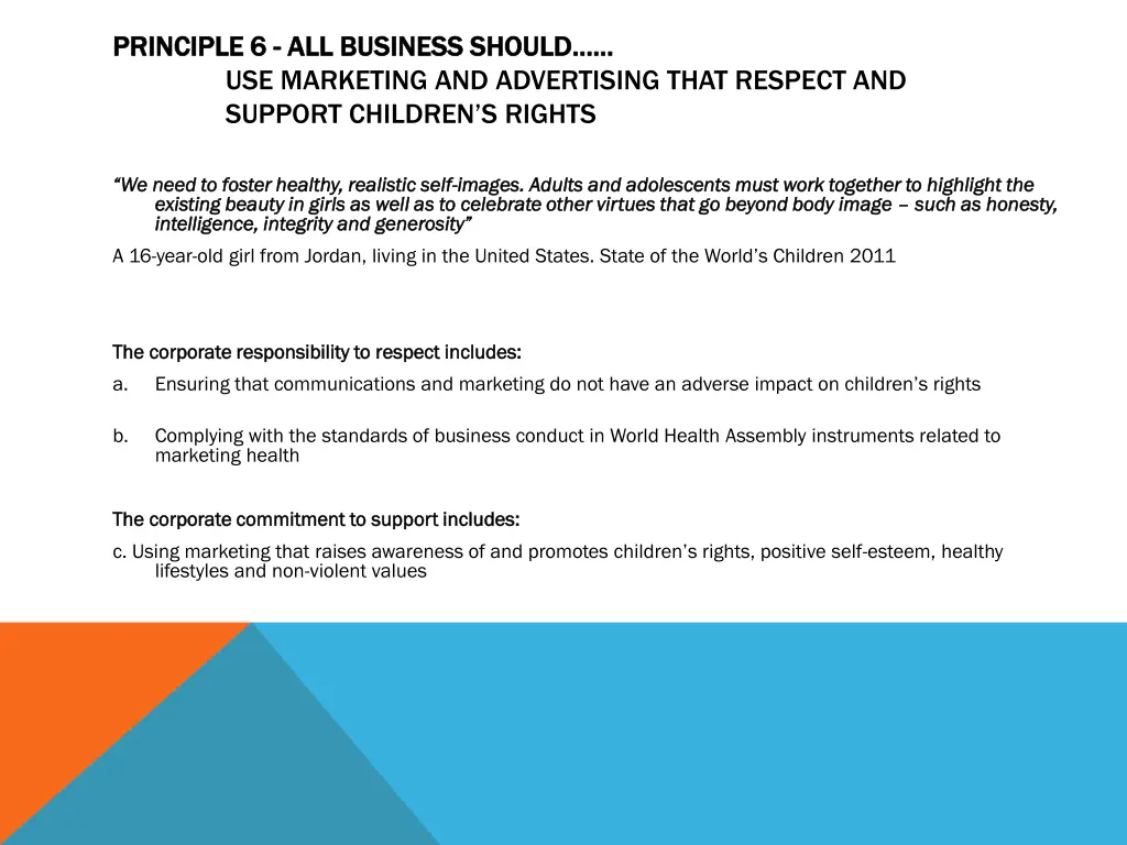 principle 6 principle 6 all business should