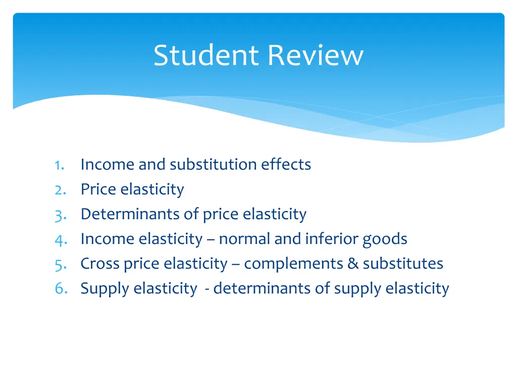 student review
