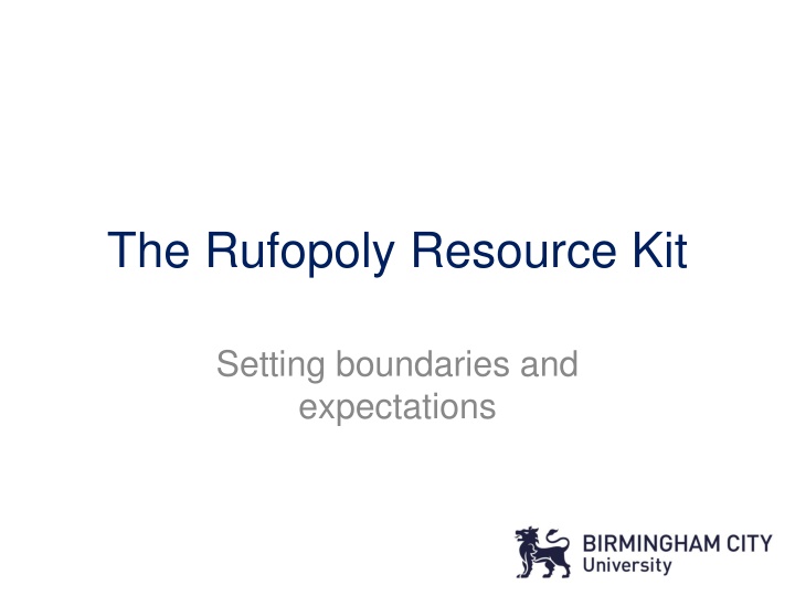 the rufopoly resource kit