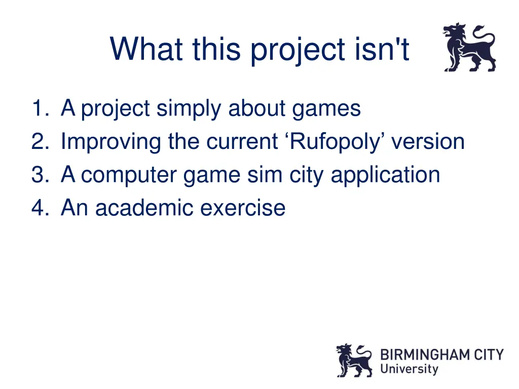 what this project isn t