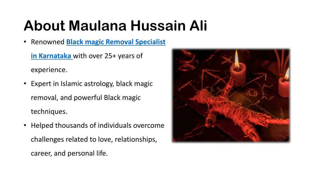 about maulana hussain ali renowned black magic