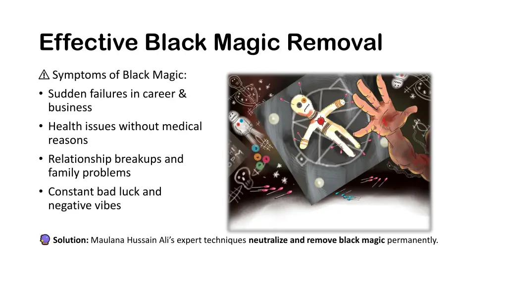 effective black magic removal
