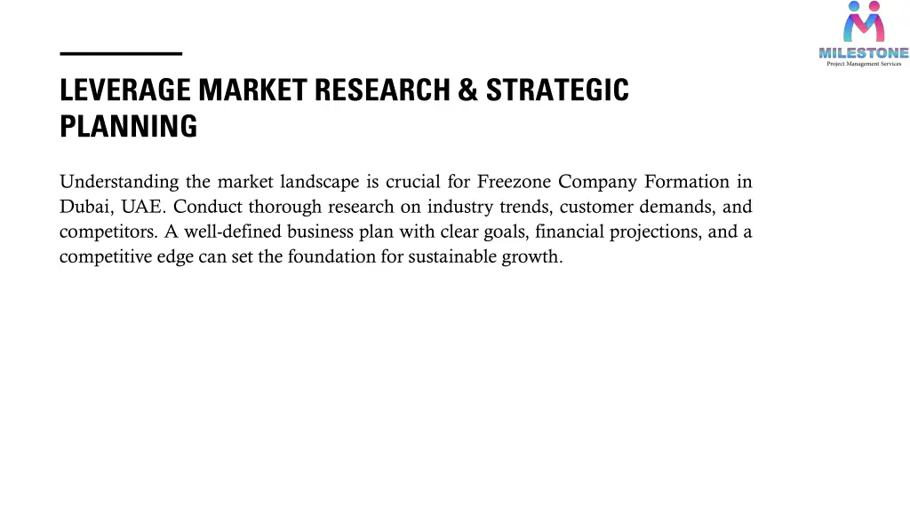 leverage market research strategic planning