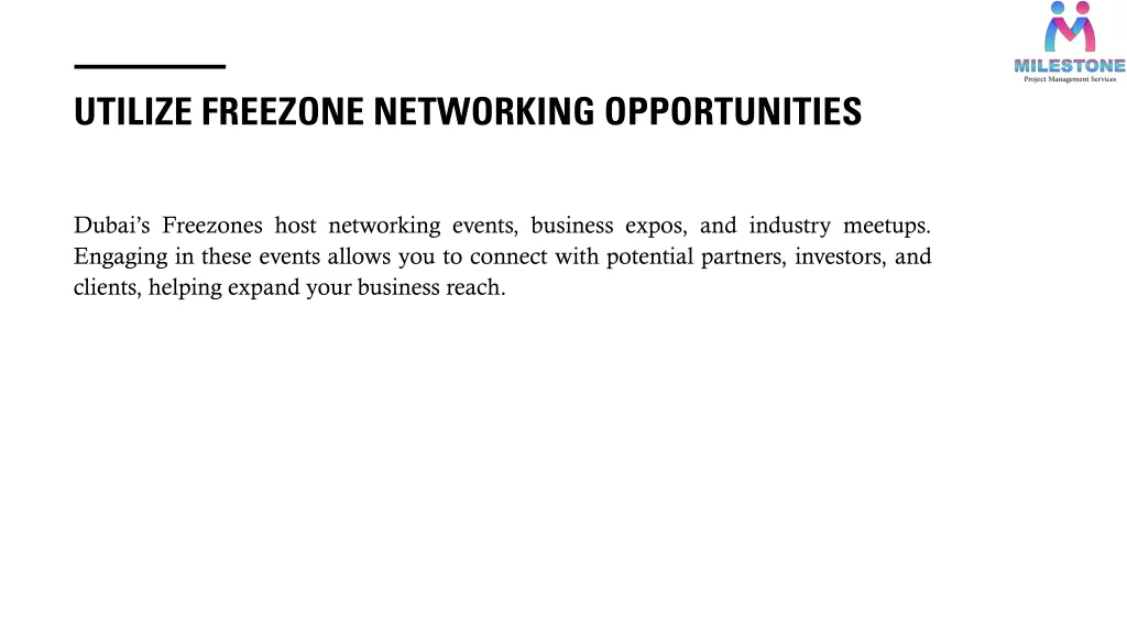 utilize freezone networking opportunities
