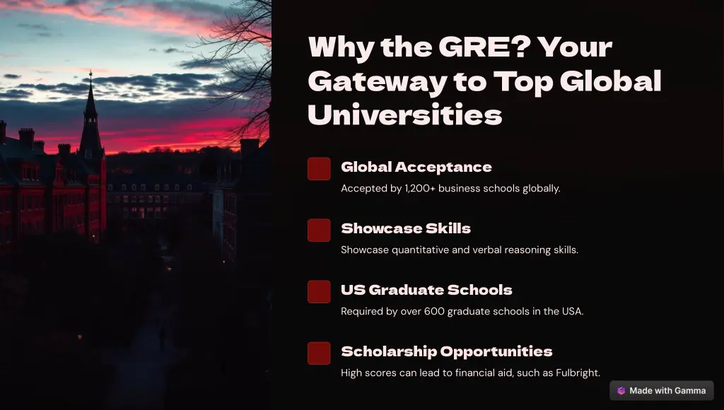 why the gre your gateway to top global