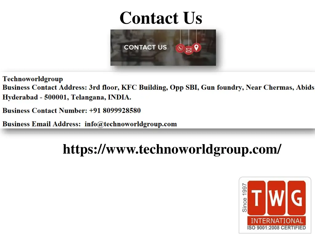 contact us